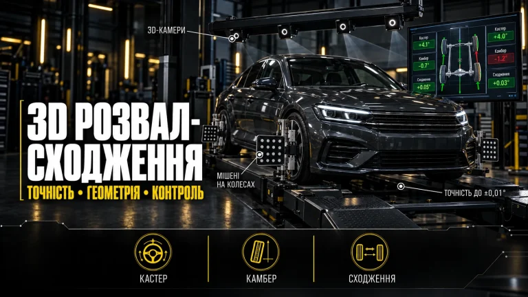 3D развал-схождение: отличия от обычного стенда и признаки необходимости регулировки